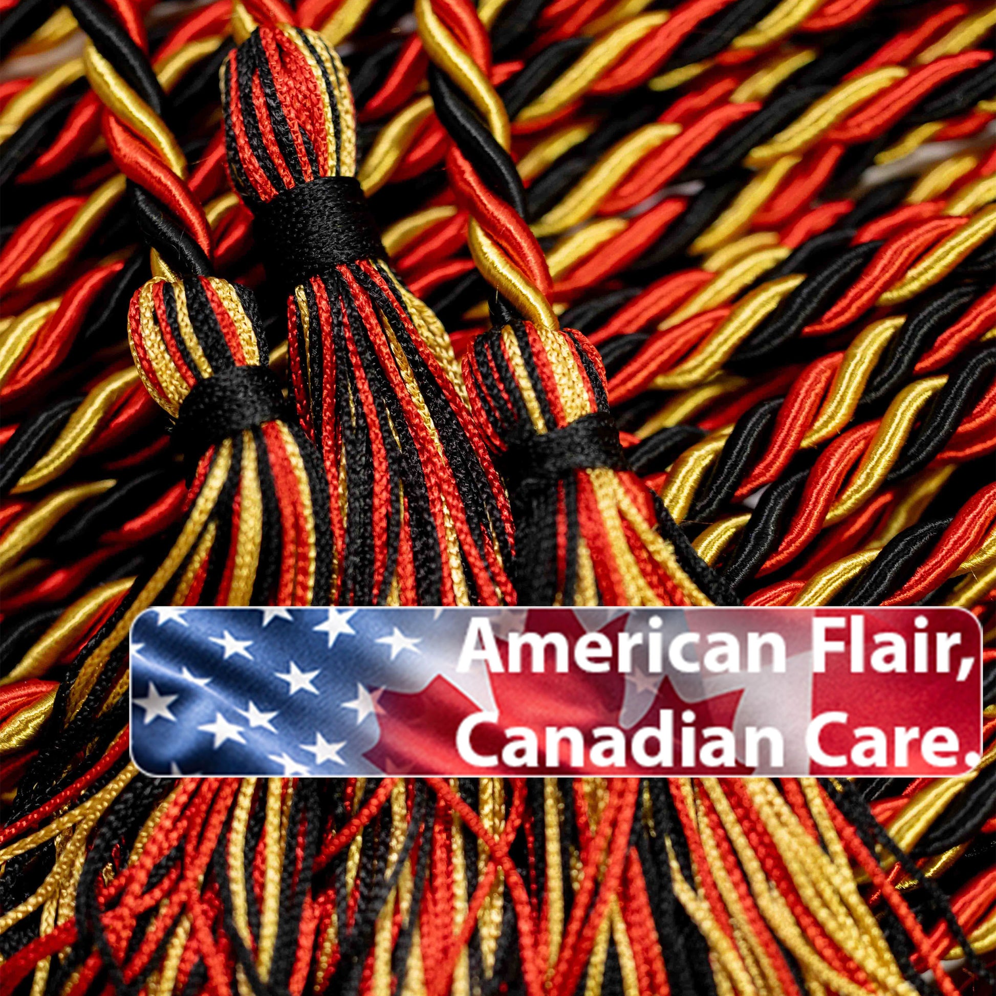 BLACK, OLD GOLD, RED GRADUATION CORD, HONOR CORD