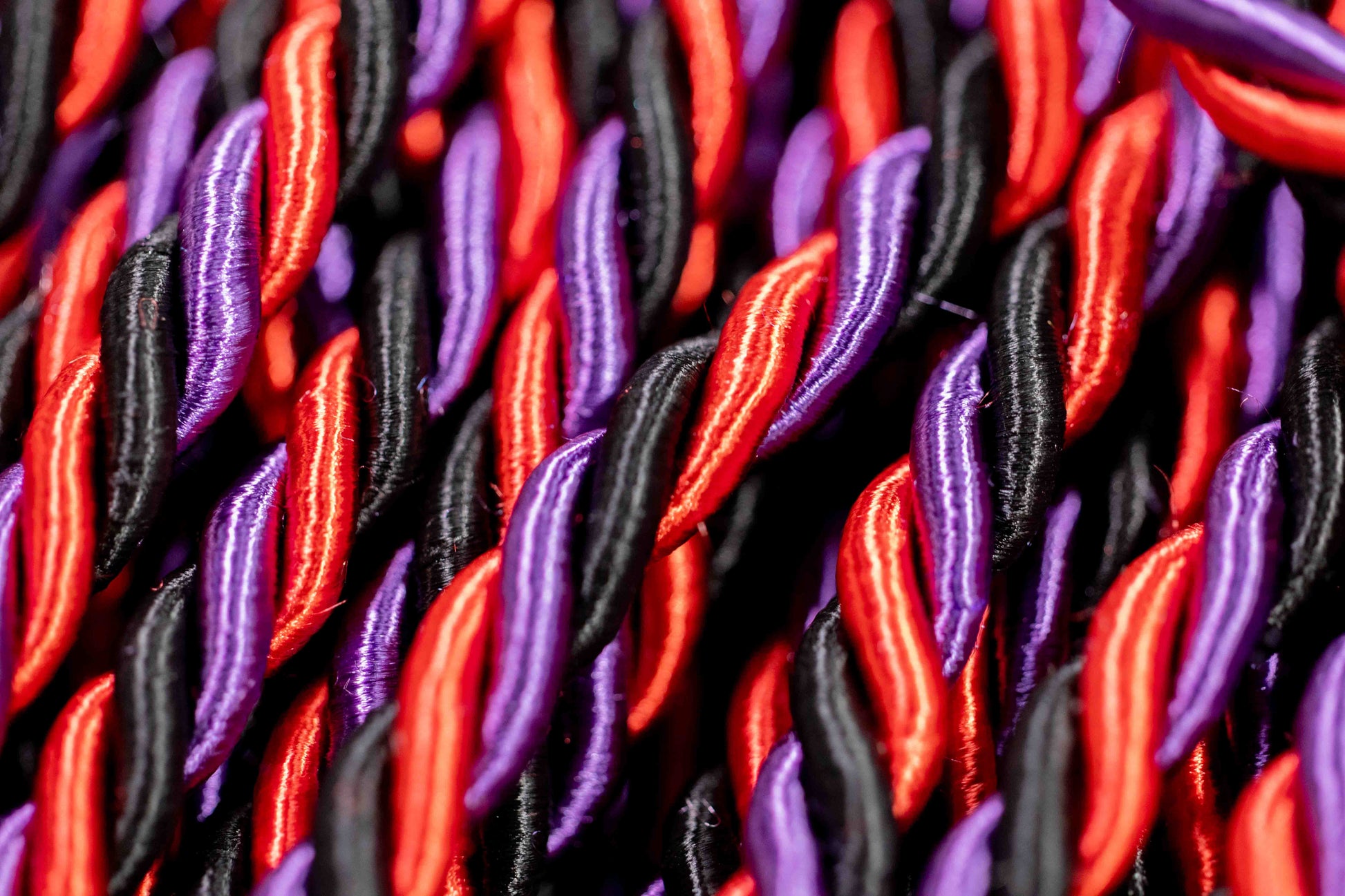 BLACK, PURPLE, RED GRADUATION CORD, HONOR CORD