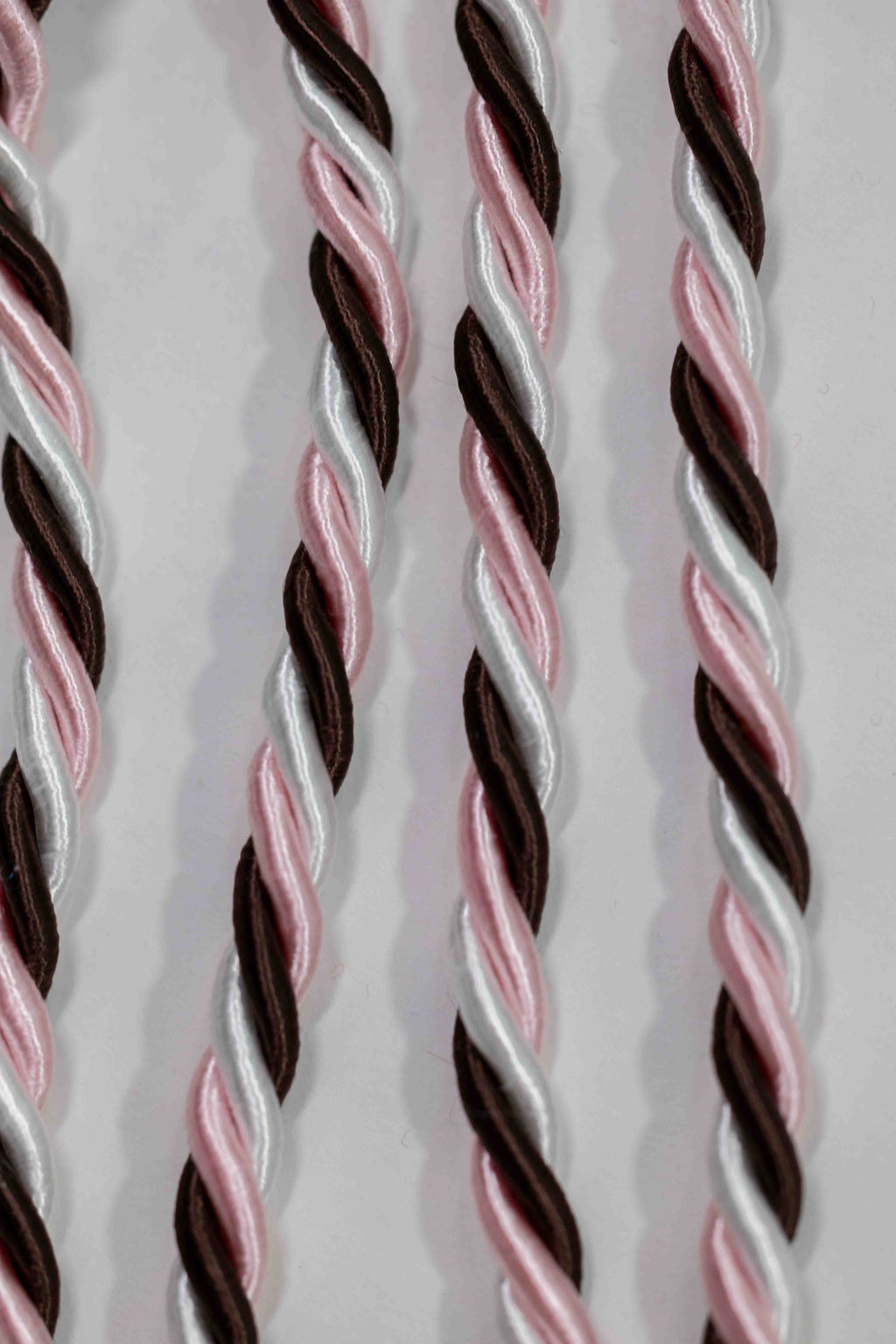 BROWN, PINK, WHITE GRADUATION CORD, HONOR CORD