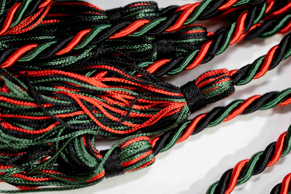 Black, Hunter Green, Red Graduation cord, Honor Cord | Afghanistan