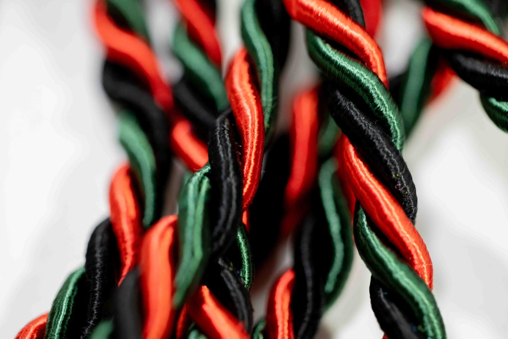 Black, Hunter Green, Red Graduation cord, Honor Cord | Afghanistan