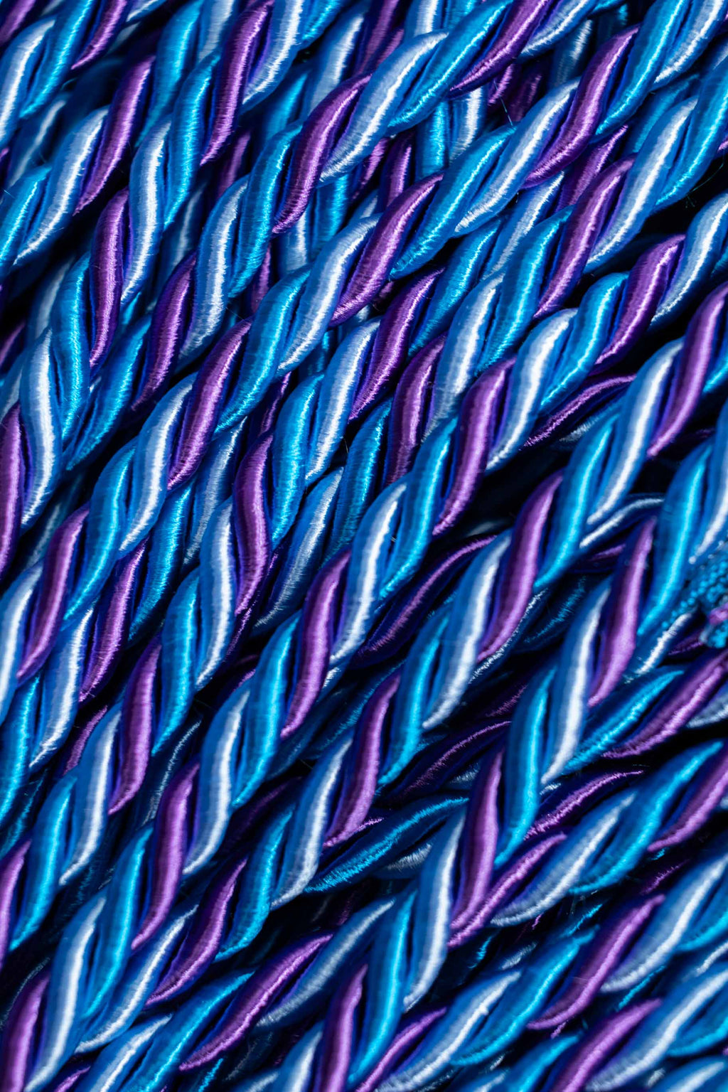 Blue Violet, Peacock, True Blue Graduation Honor Cord