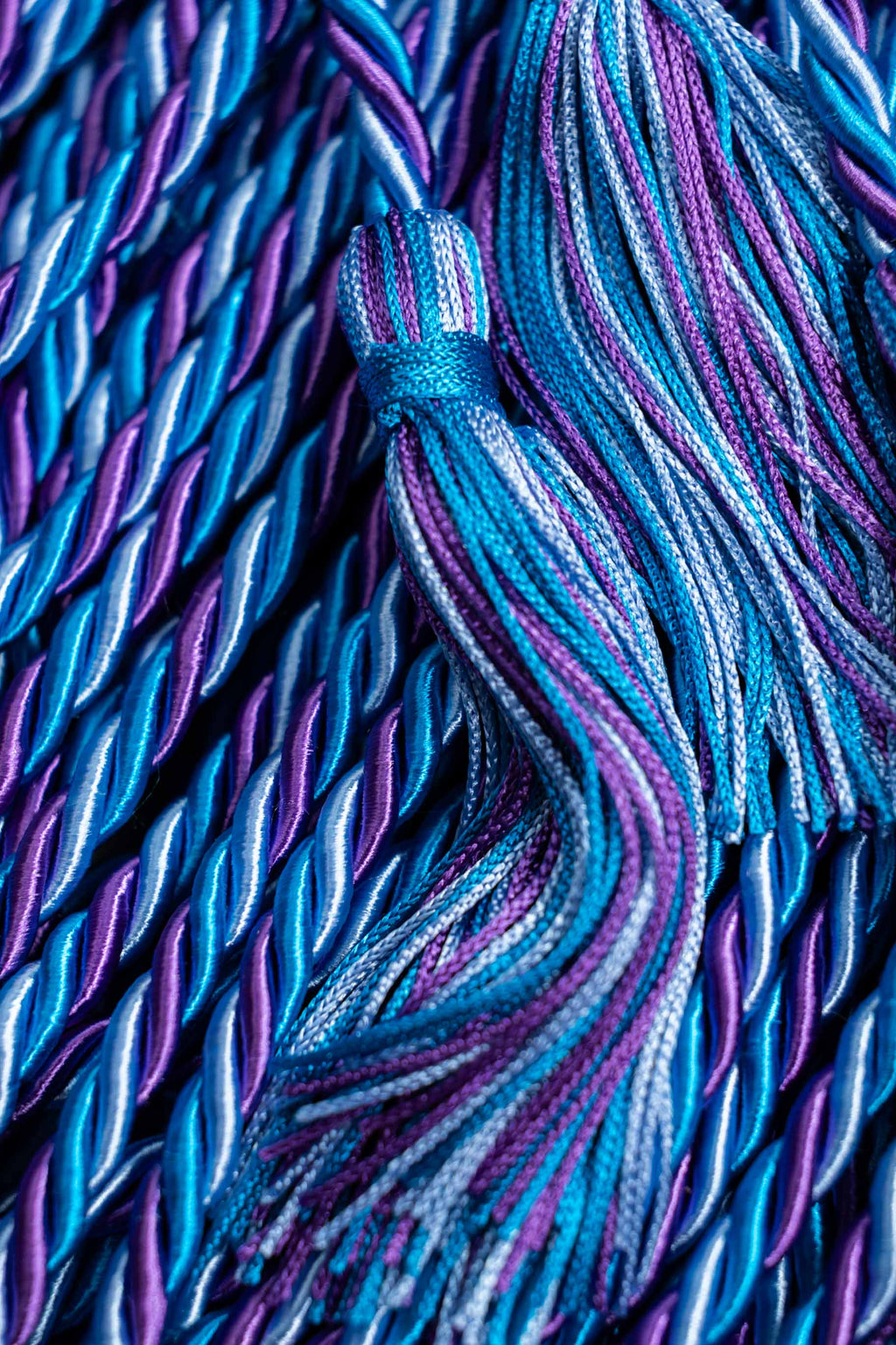 Blue Violet, Peacock, True Blue Graduation Honor Cord