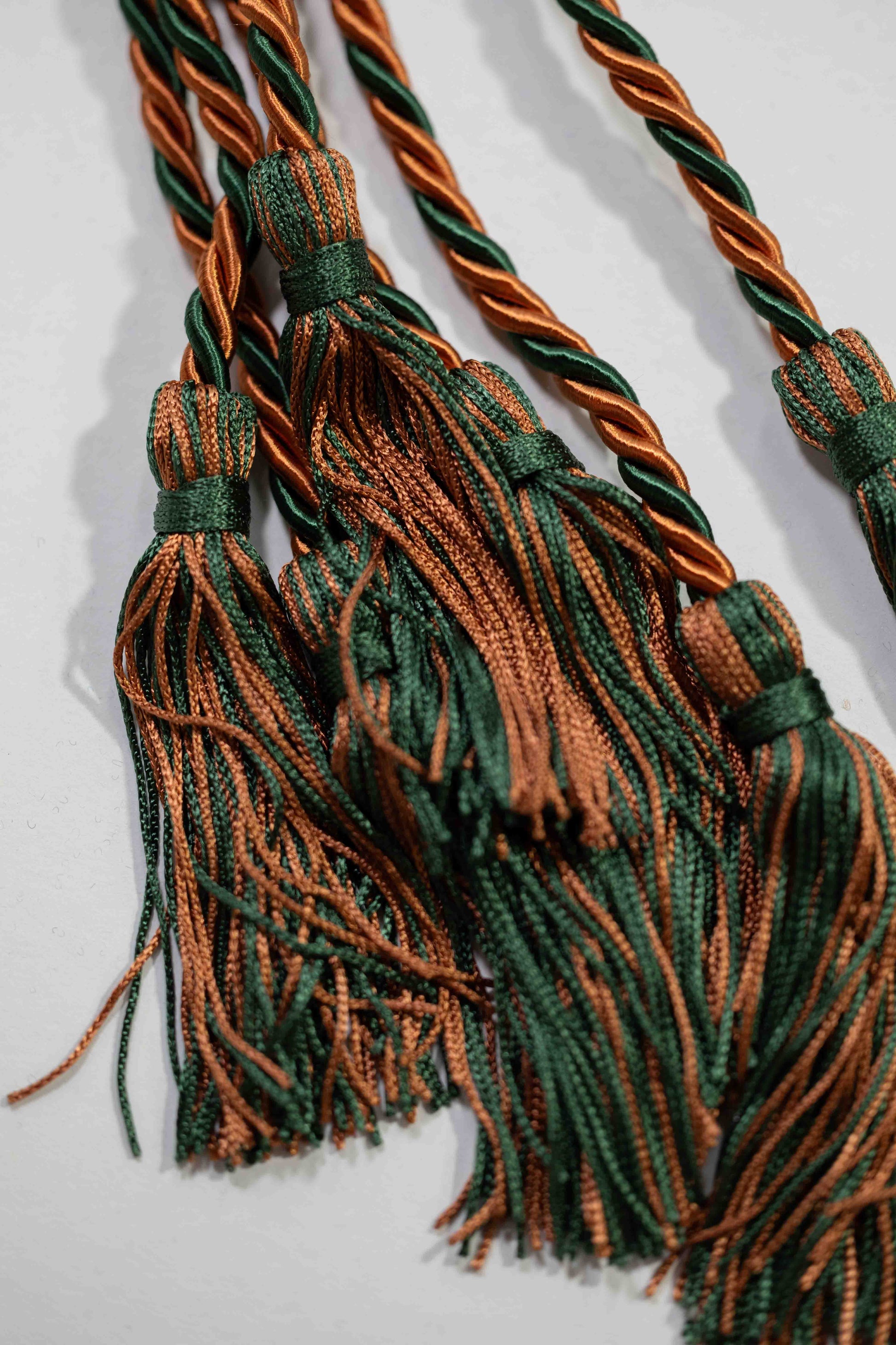 BRONZE, BRONZE, HUNTER GREEN GRADUATION CORD, HONOR CORD