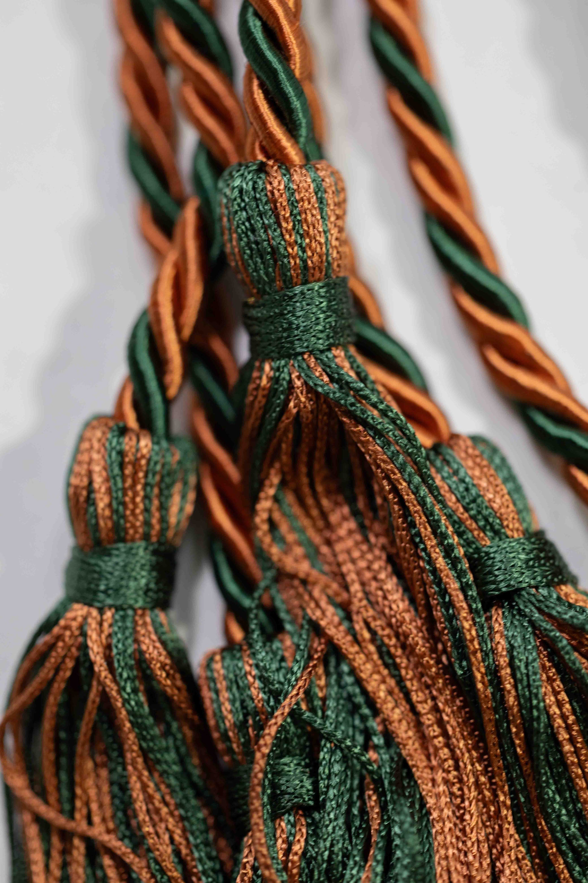 BRONZE, BRONZE, HUNTER GREEN GRADUATION CORD, HONOR CORD