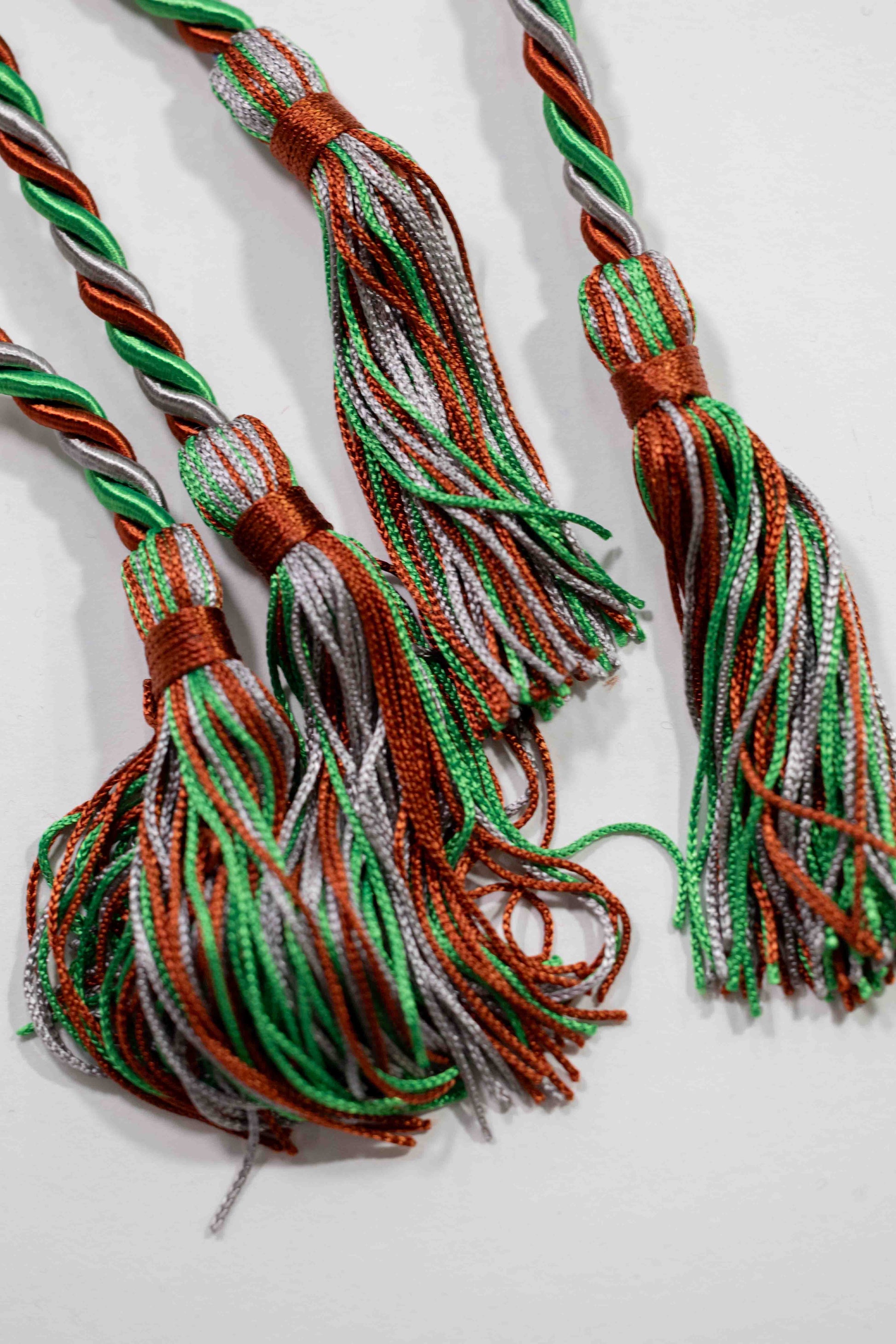 COPPER, EMERALD, SILVER GRADUATION CORD, HONOR CORD