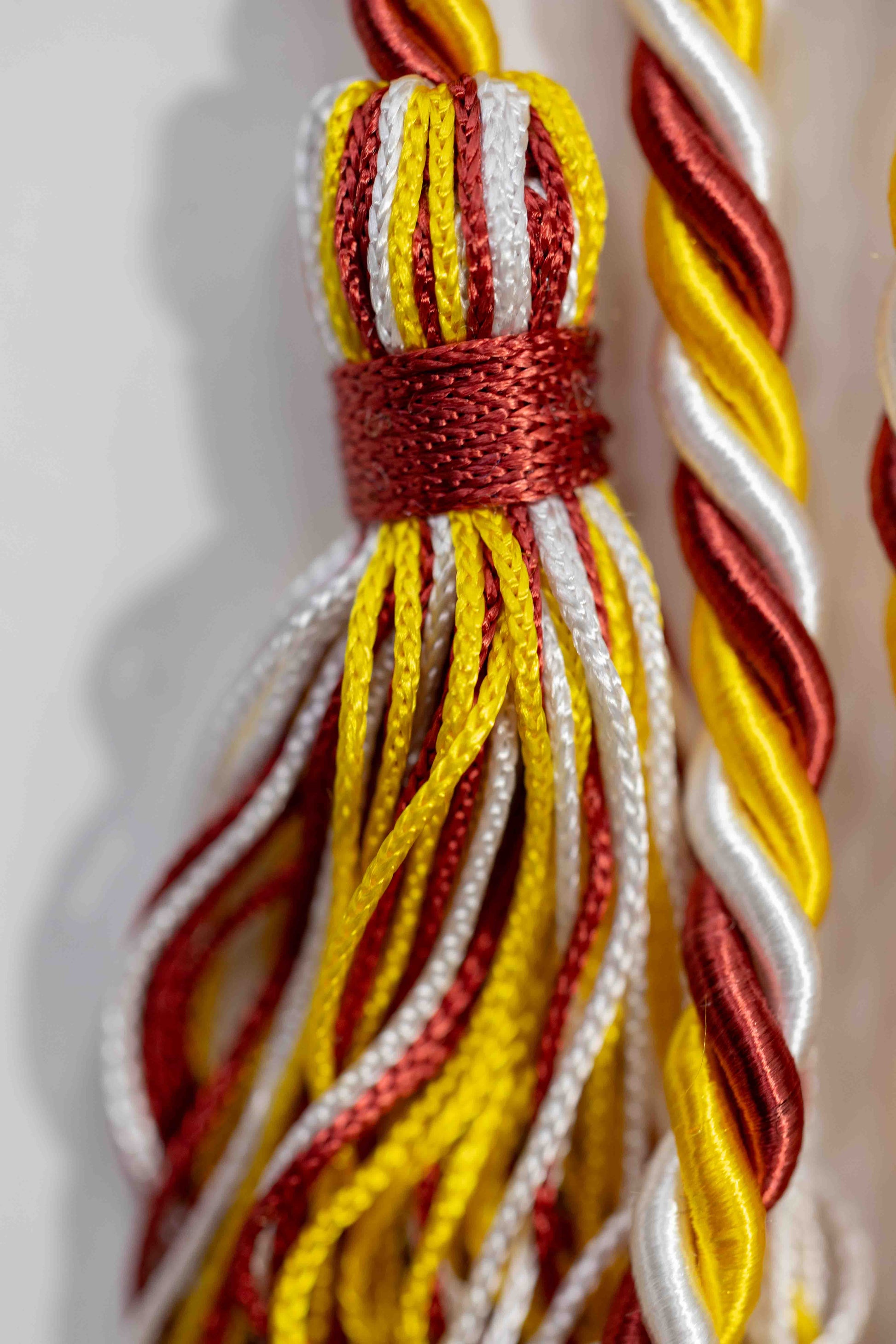 CARDINAL, GOLD, WHITE GRADUATION CORD, HONOR CORD