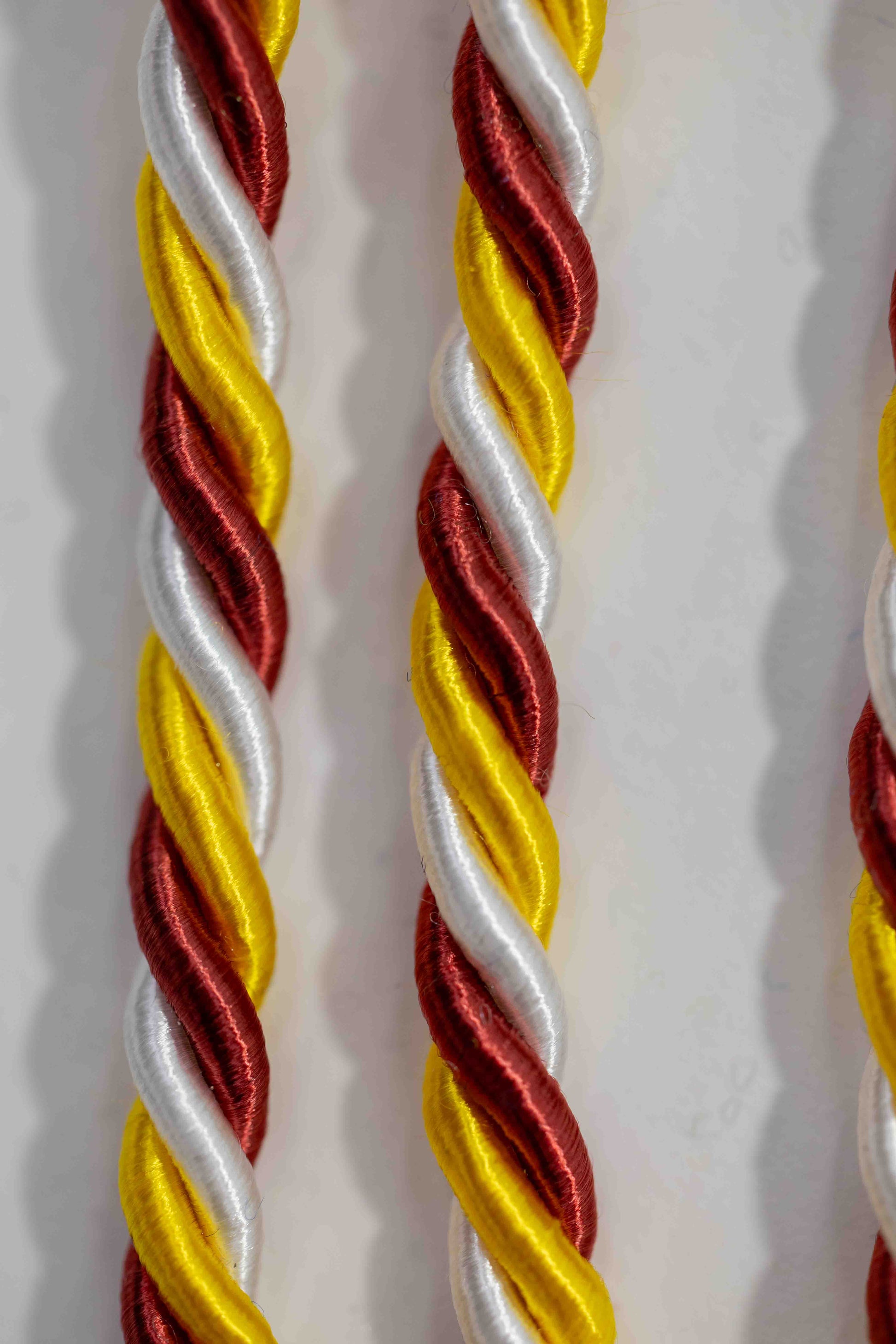 CARDINAL, GOLD, WHITE GRADUATION CORD, HONOR CORD