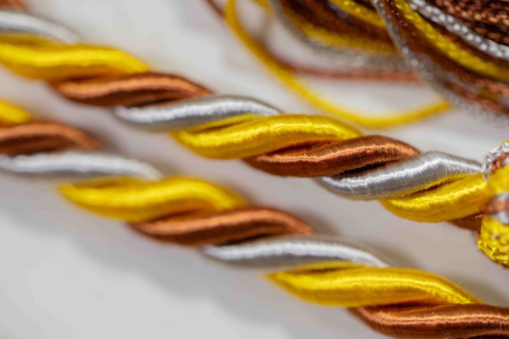 COPPER, GOLD, SILVER GRADUATION CORD, HONOR CORD