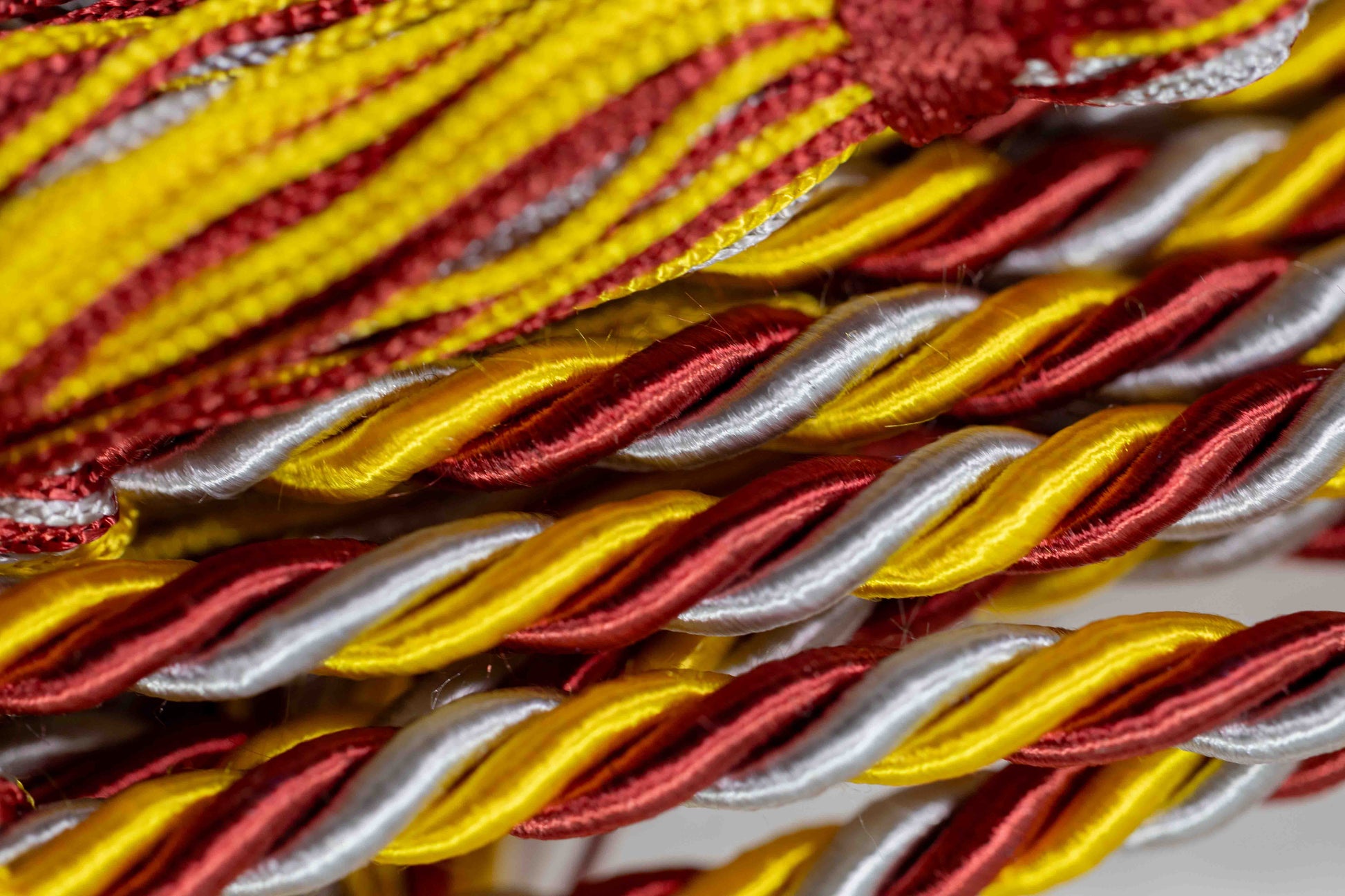 CARDINAL, GOLD, SILVER GRADUATION CORD, HONOR CORD