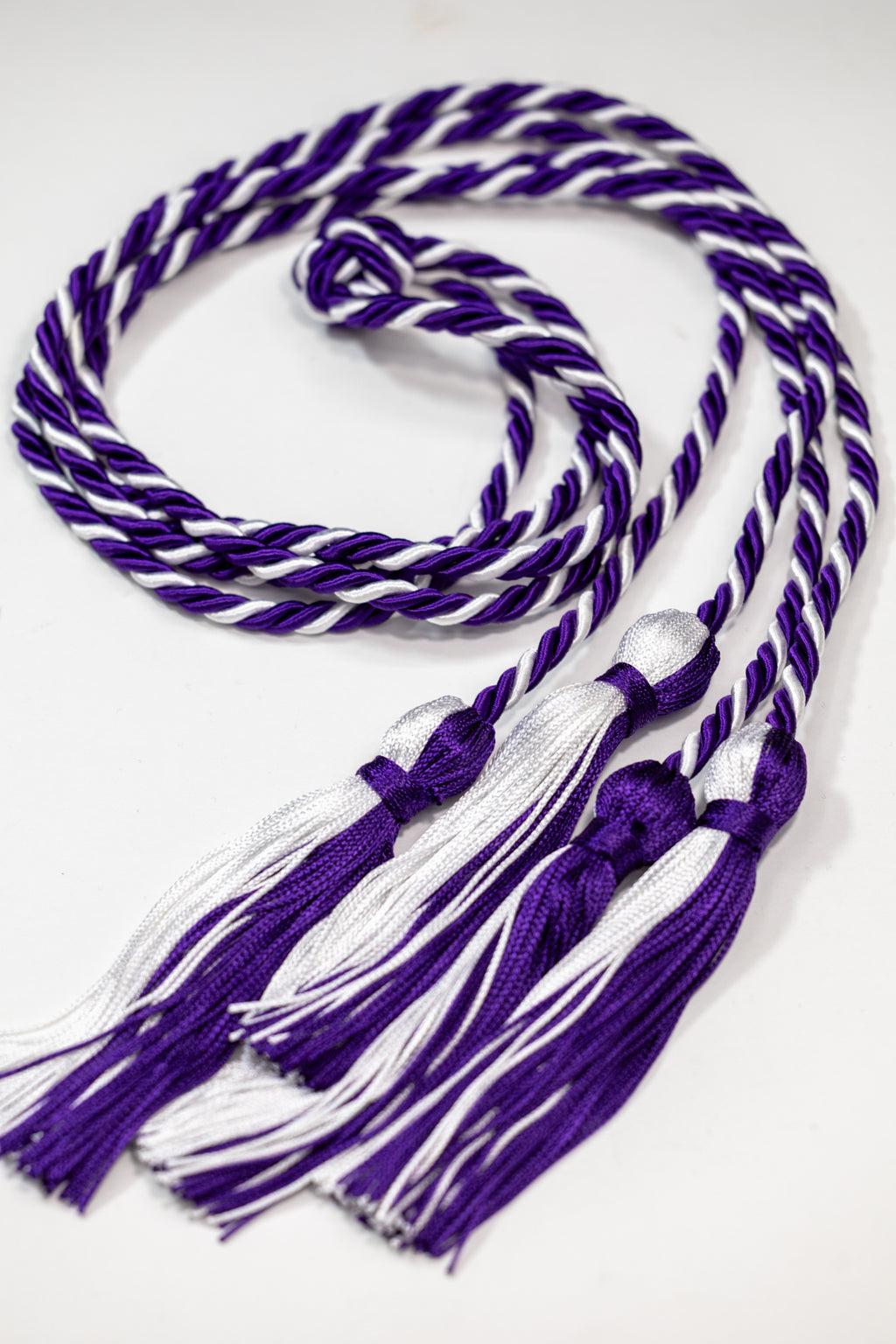 Purple, Purple, White Deluxe Graduation cord, Honor Cord SWE