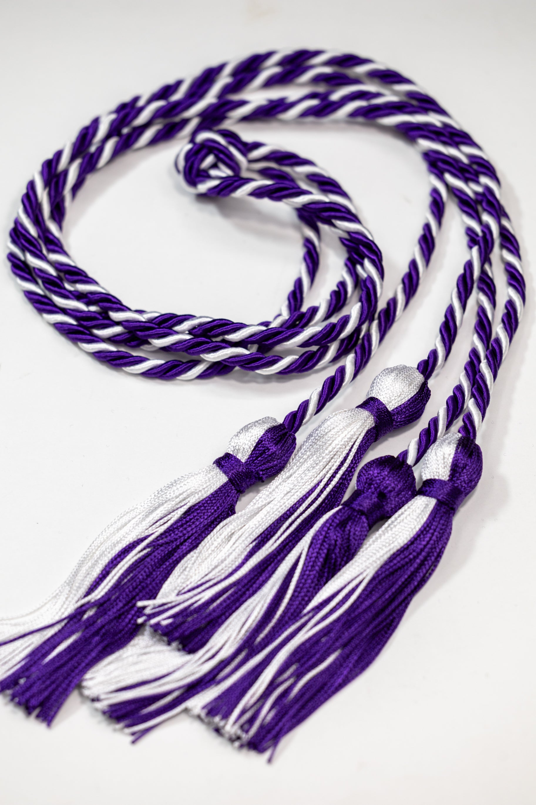 Purple, Purple, White Deluxe Graduation cord, Honor Cord SWE