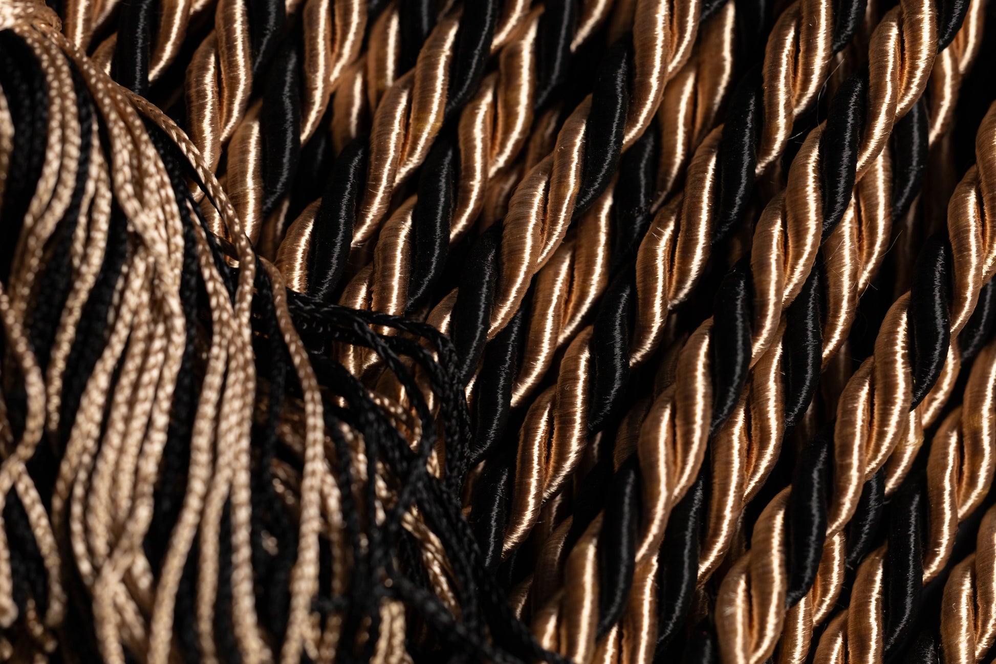 Drab, Drab, Black Graduation Honor Cord