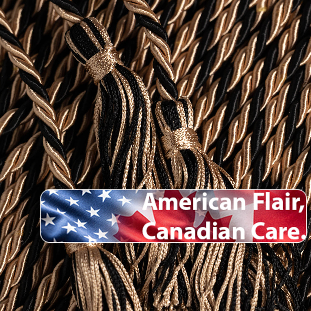 Drab, Drab, Black Graduation Honor Cord