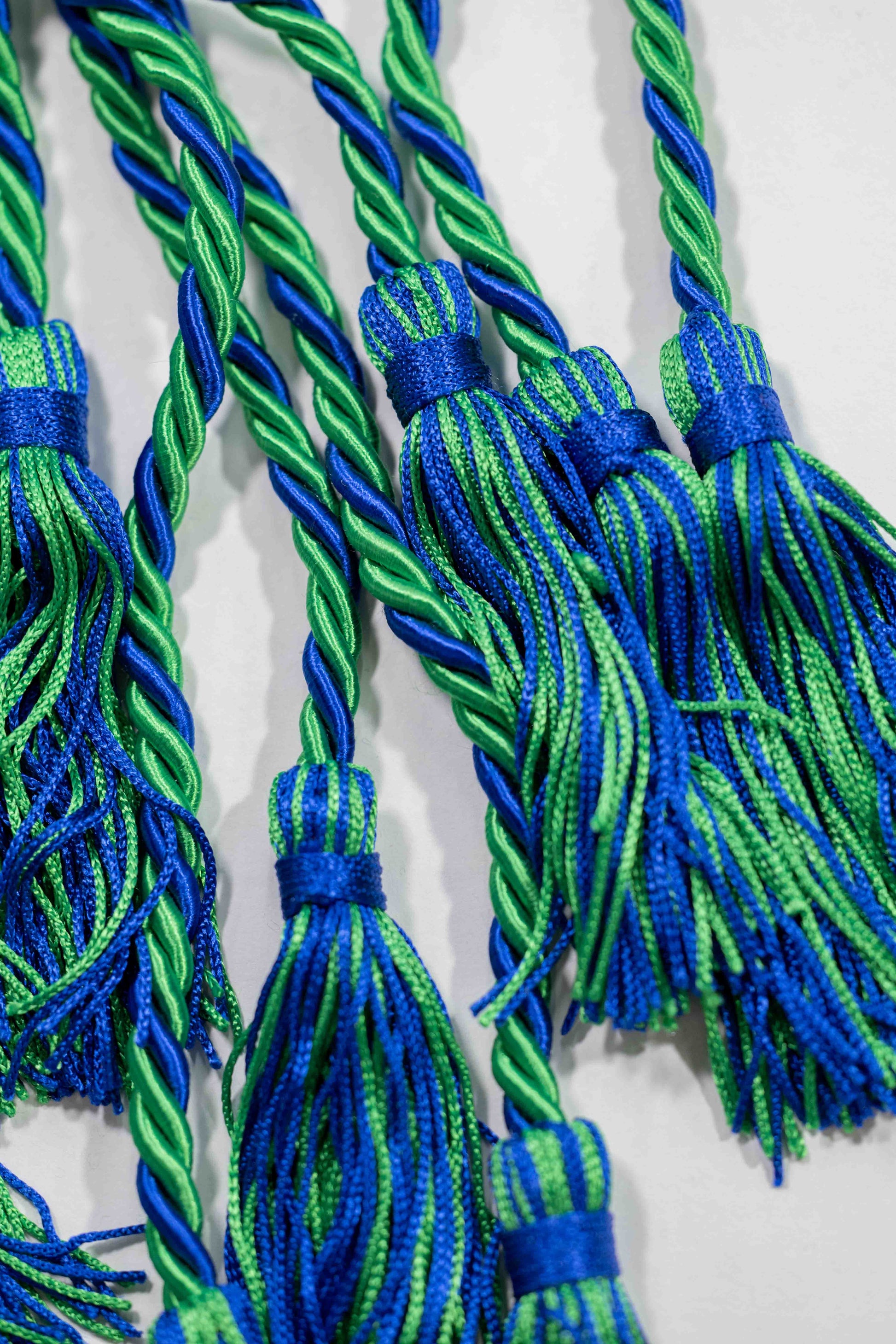 Emerald Green, Emerald Green, Royal Blue, Graduation Honor Cord, Twisted Cord