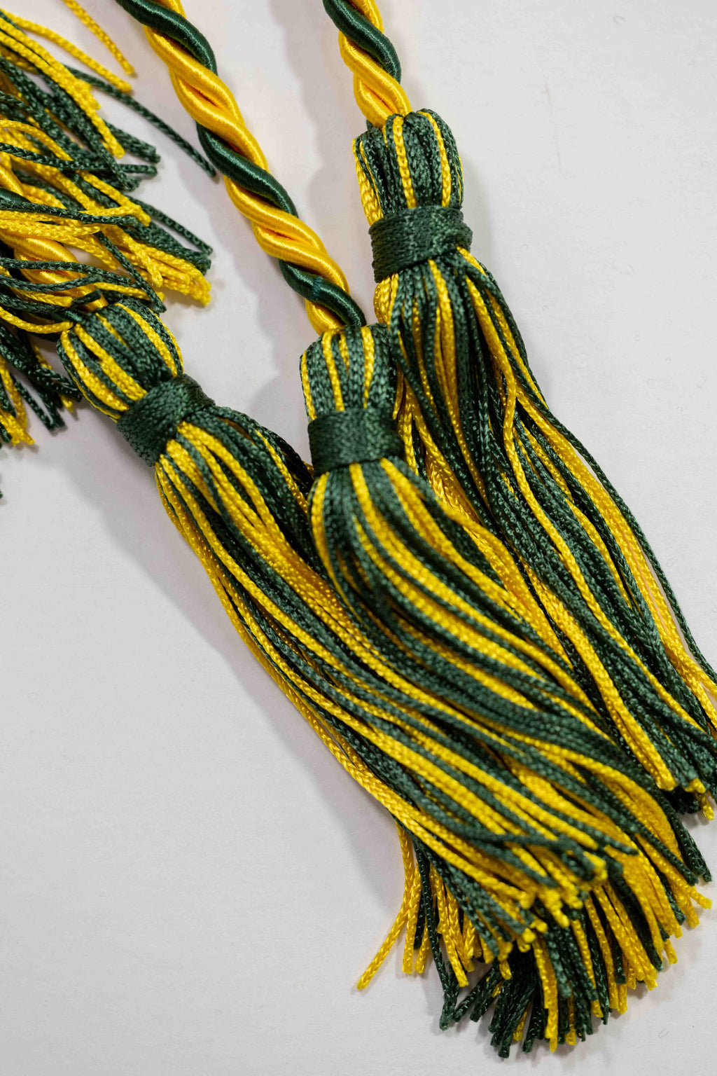 GOLD, GOLD, HUNTER GREEN GRADUATION CORD, HONOR CORD