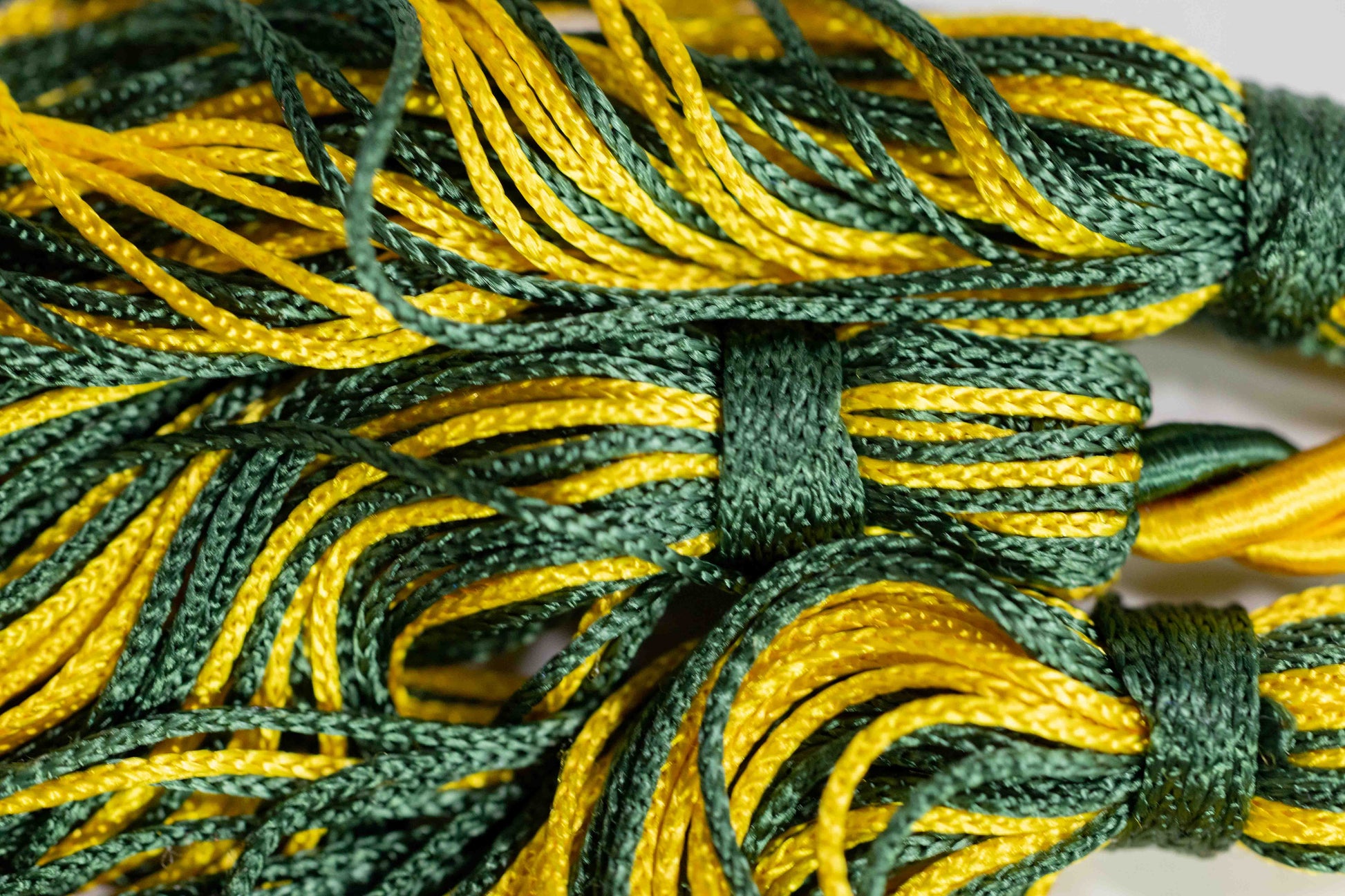 GOLD, GOLD, HUNTER GREEN GRADUATION CORD, HONOR CORD