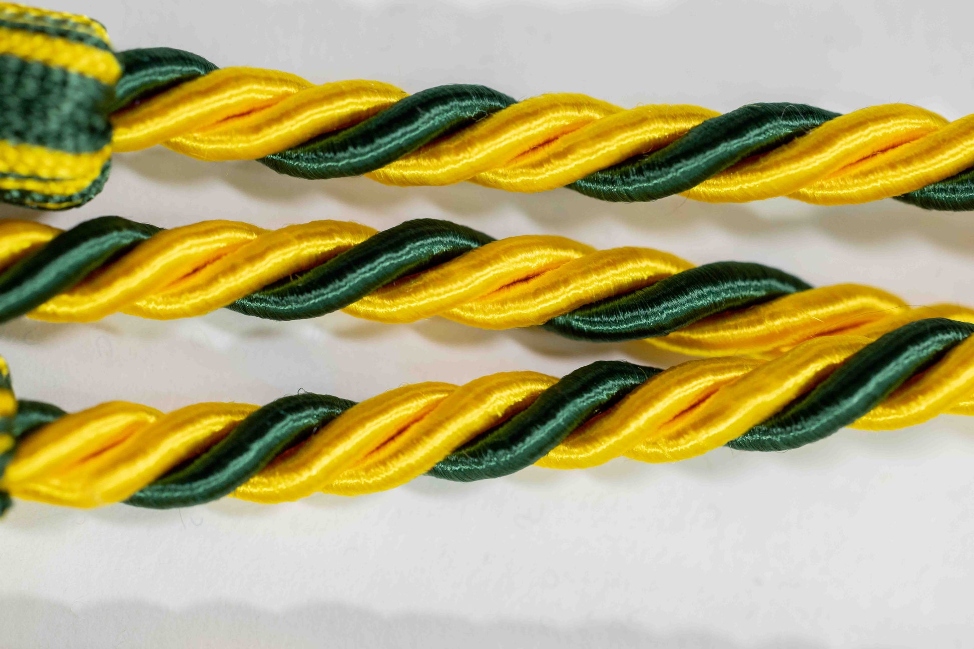 GOLD, GOLD, HUNTER GREEN GRADUATION CORD, HONOR CORD