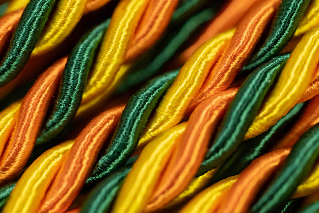 GOLD, GREEN, ORANGE GRADUATION CORD, HONOR CORD