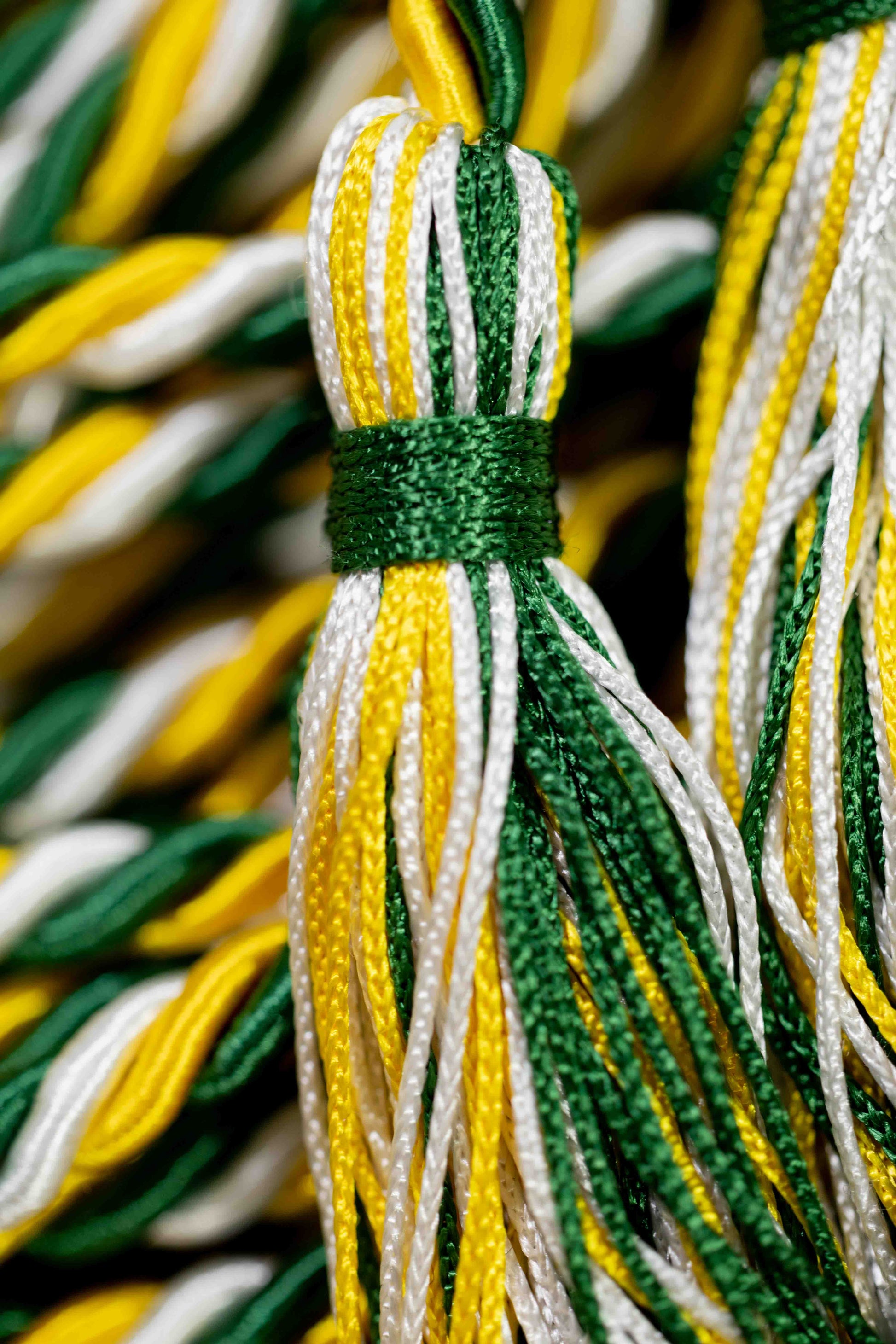 GOLD, GREEN, WHITE GRADUATION CORD, HONOR CORD