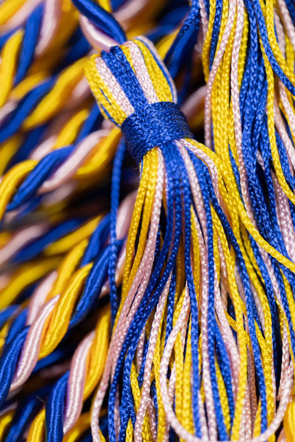 GOLD, PINK, ROYAL BLUE GRADUATION CORD, HONOR CORD