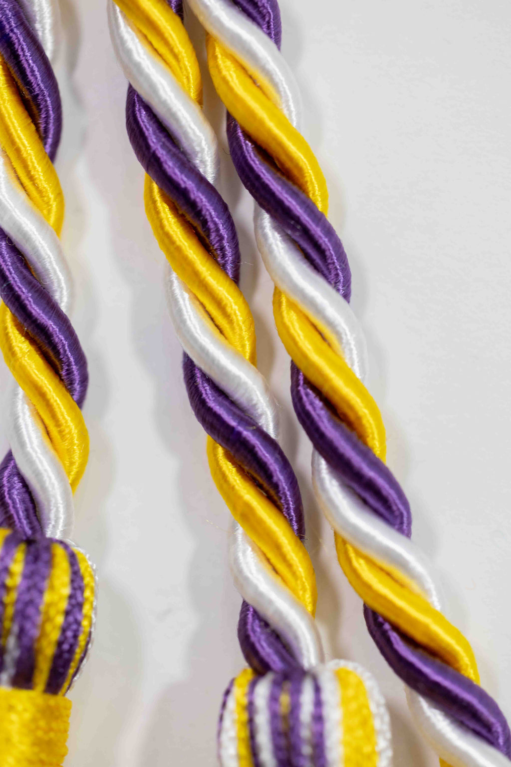 GOLD, PURPLE, WHITE GRADUATION CORD, HONOR CORD
