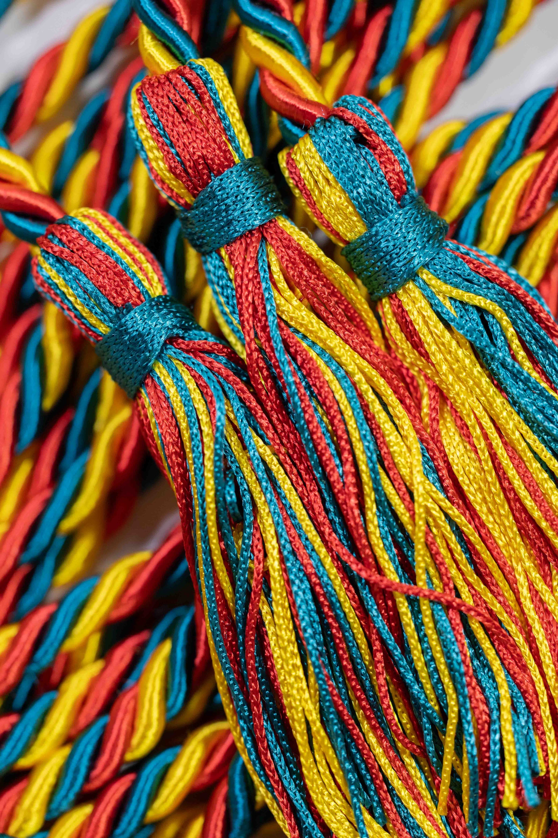 GOLD, RED, TEAL GRADUATION CORD, HONOR CORD