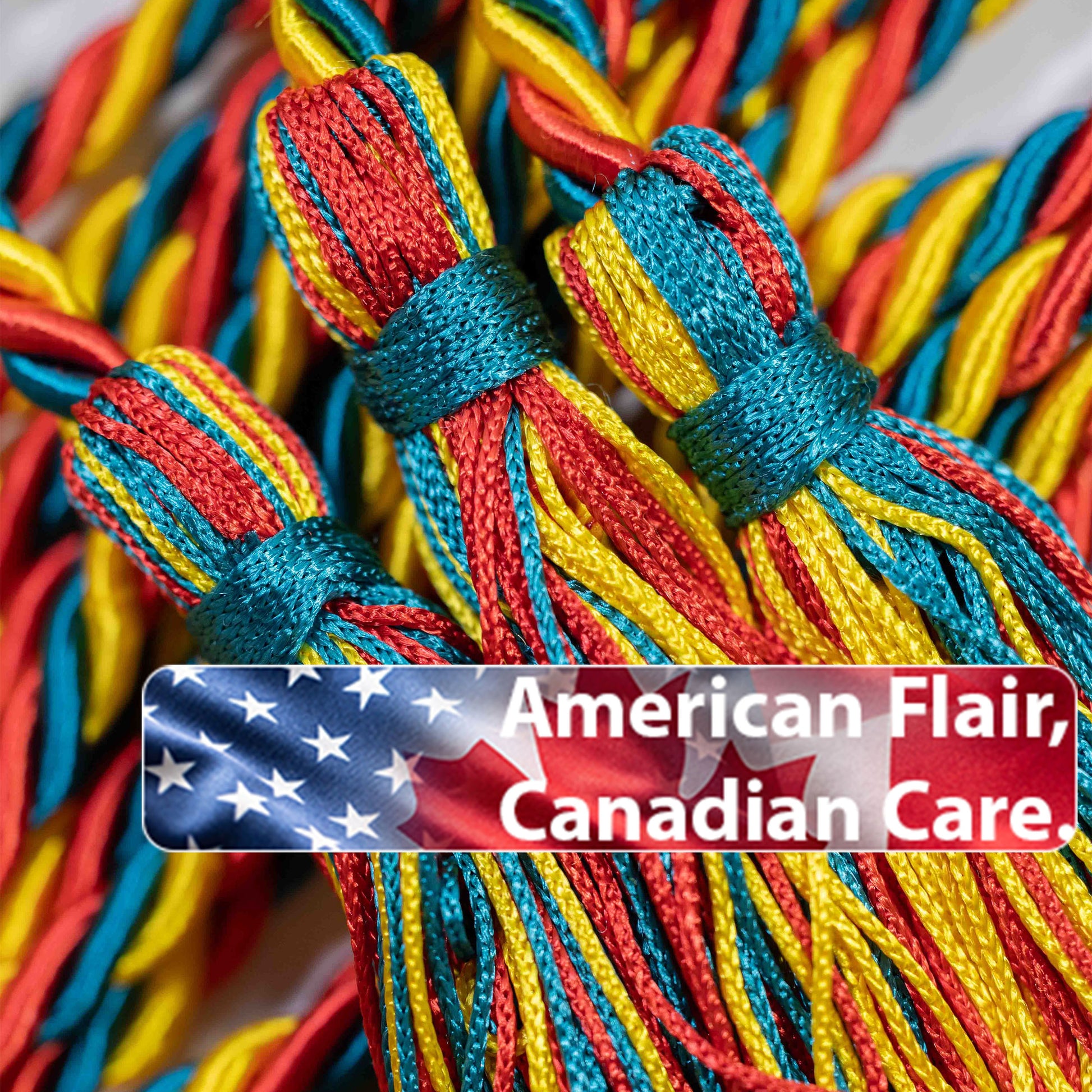 GOLD, RED, TEAL GRADUATION CORD, HONOR CORD