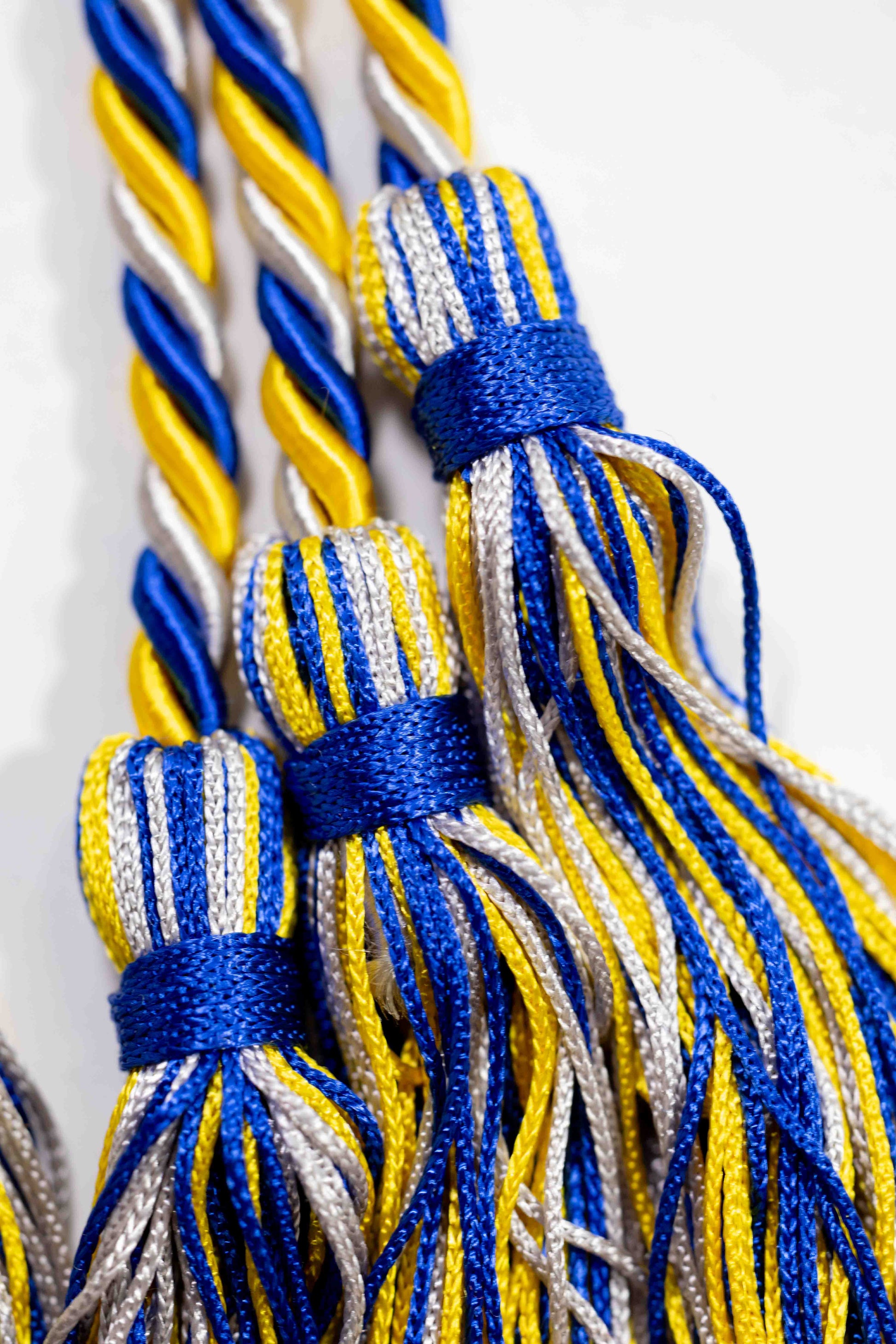 GOLD, ROYAL BLUE, SILVER GRADUATION CORD, HONOR CORD