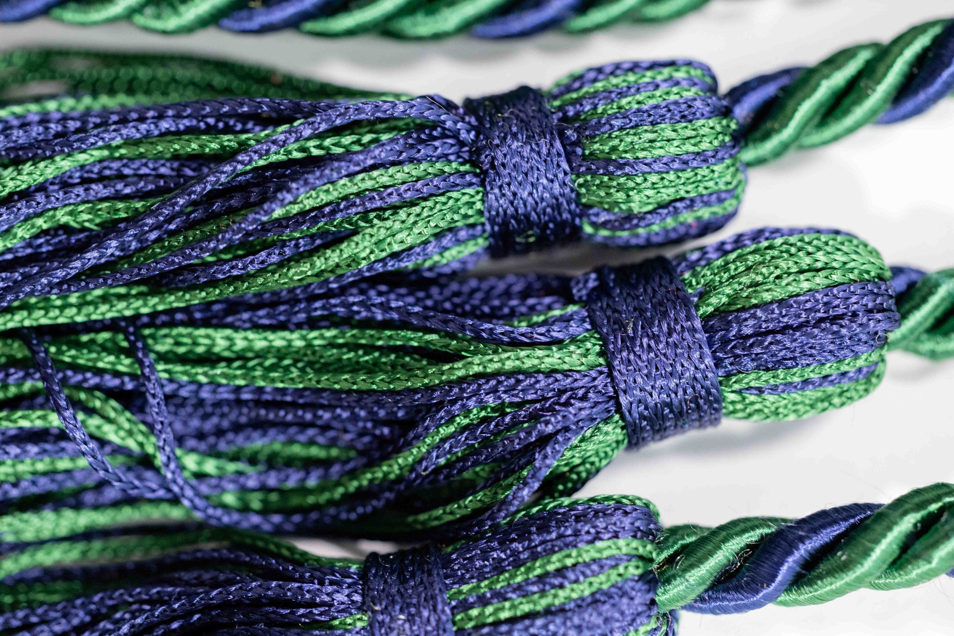 GREEN, GREEN, NAVY GRADUATION CORD, HONOR CORD