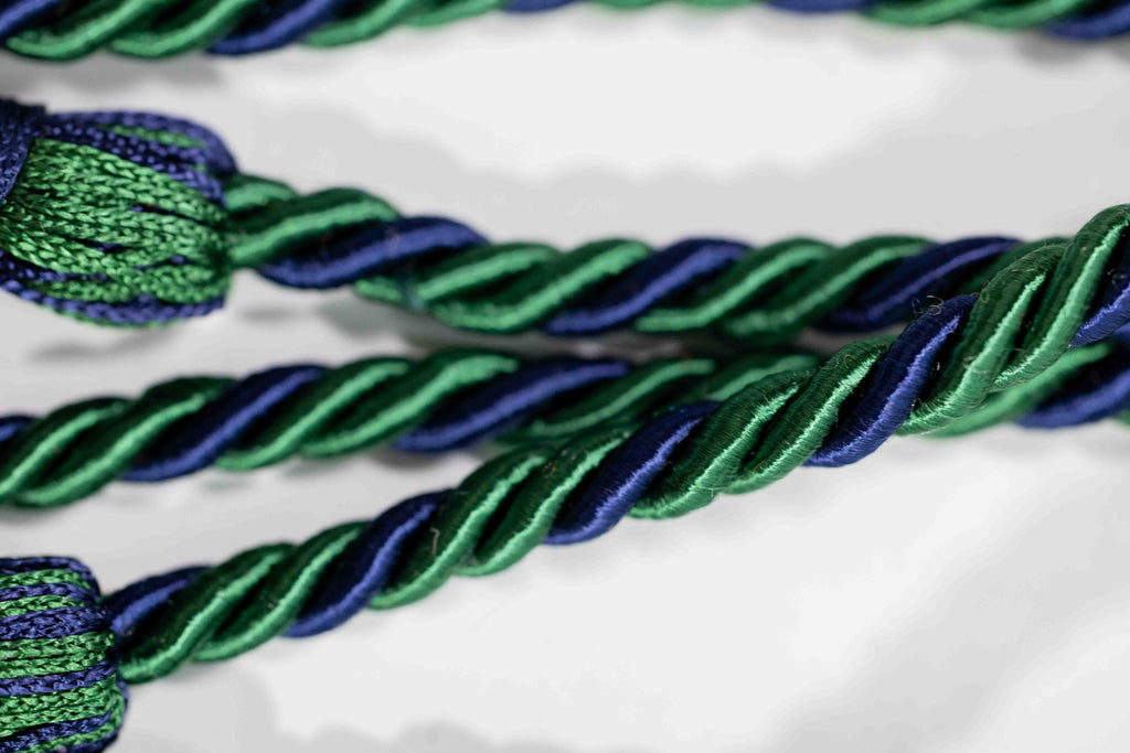 GREEN, GREEN, NAVY GRADUATION CORD, HONOR CORD