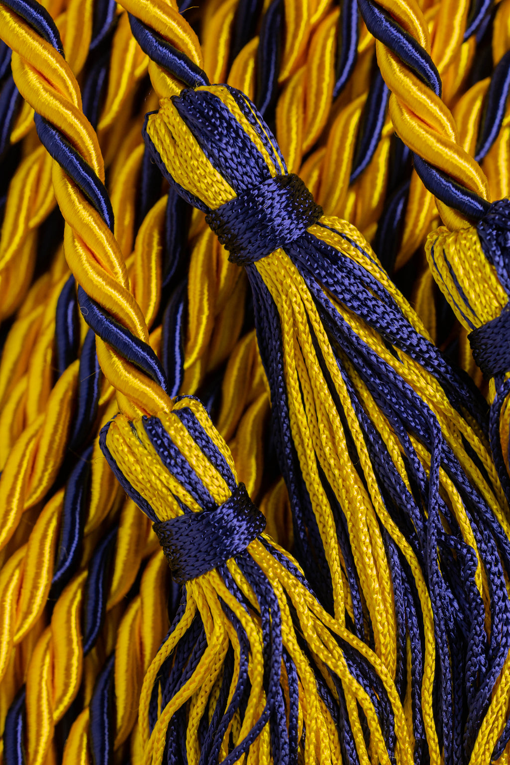 Gold, Gold, Navy Graduation cord, Honor Cord