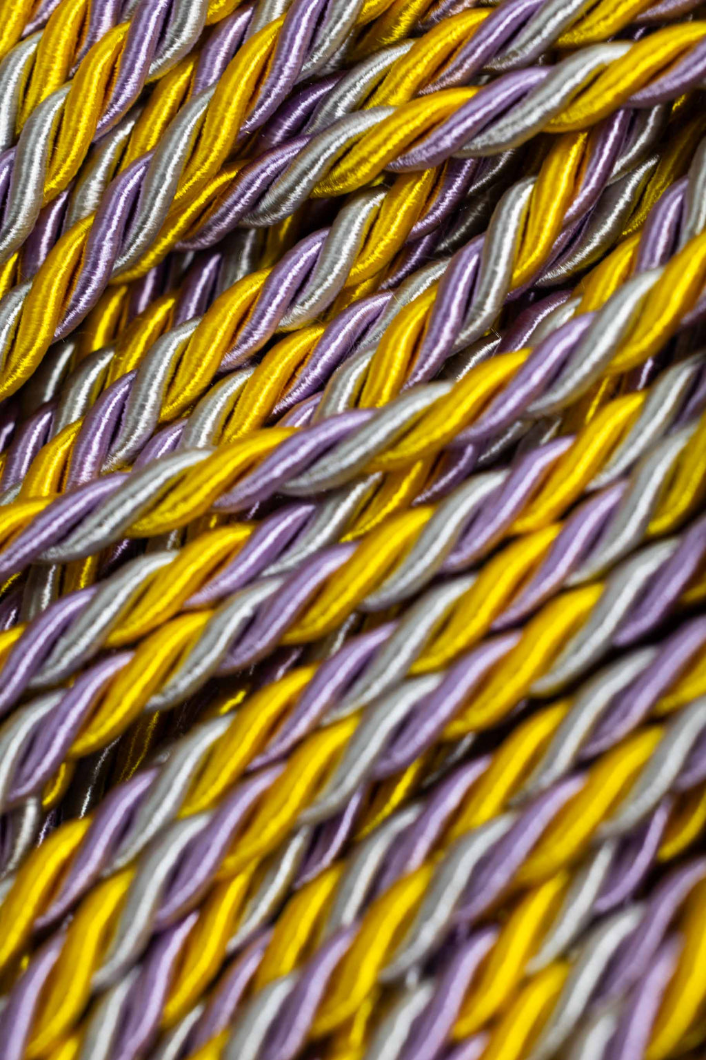 Gold, Lilac, Silver Graduation Honor Cord