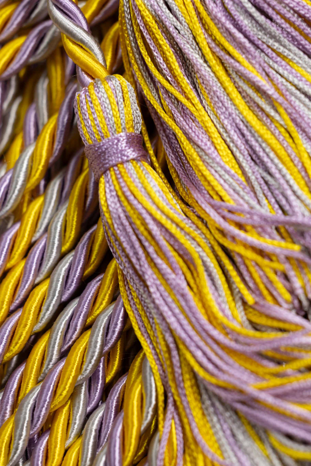 Gold, Lilac, Silver Graduation Honor Cord