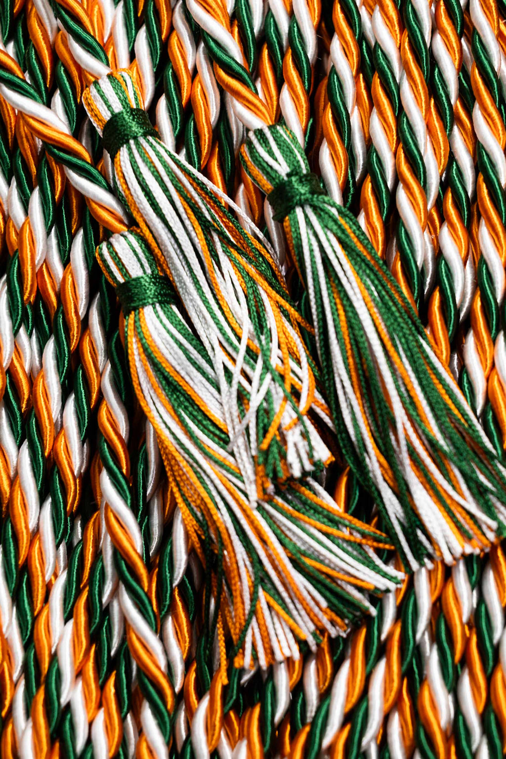 Green, Orange, White Graduation Cord, Honor Cord