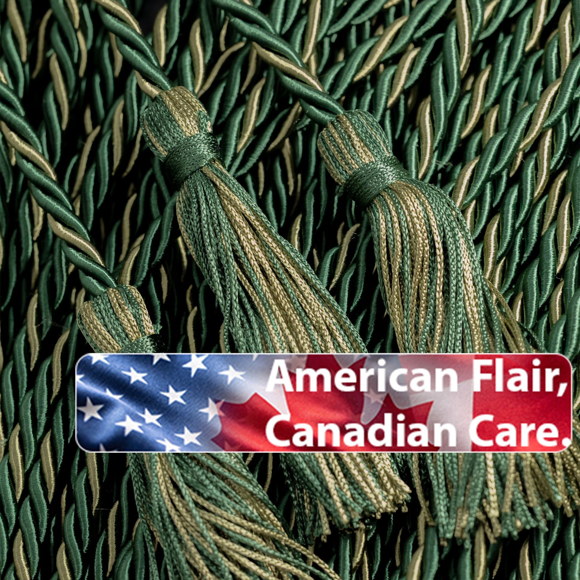 HUNTER GREEN, HUNTER GREEN, SAGE GRADUATION CORD, HONOR CORD | ARMY CAMO GREEN