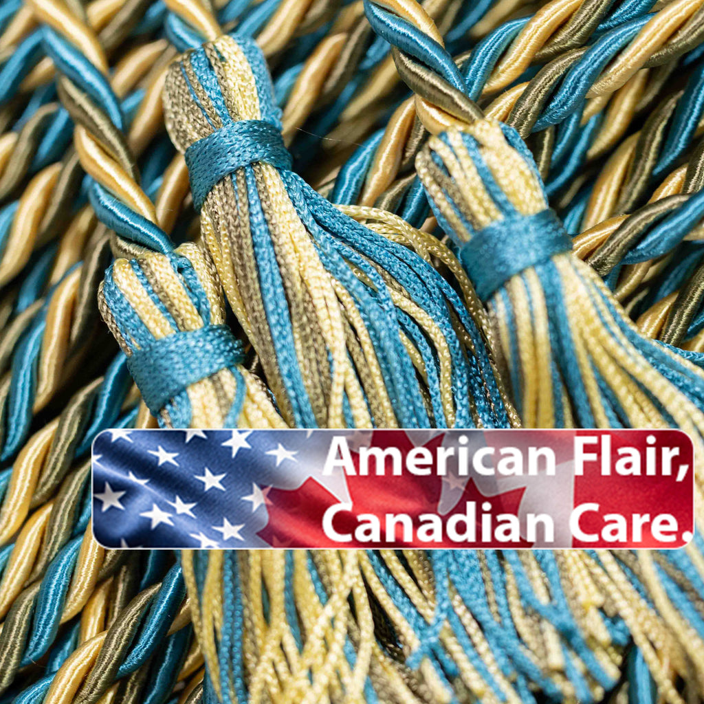 LEMON, SAGE (OLIVE), TEAL GRADUATION CORD, HONOR CORD