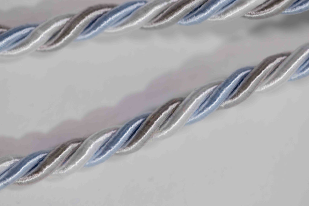 LIGHT BLUE, SILVER, WHITE GRADUATION CORD, HONOR CORD