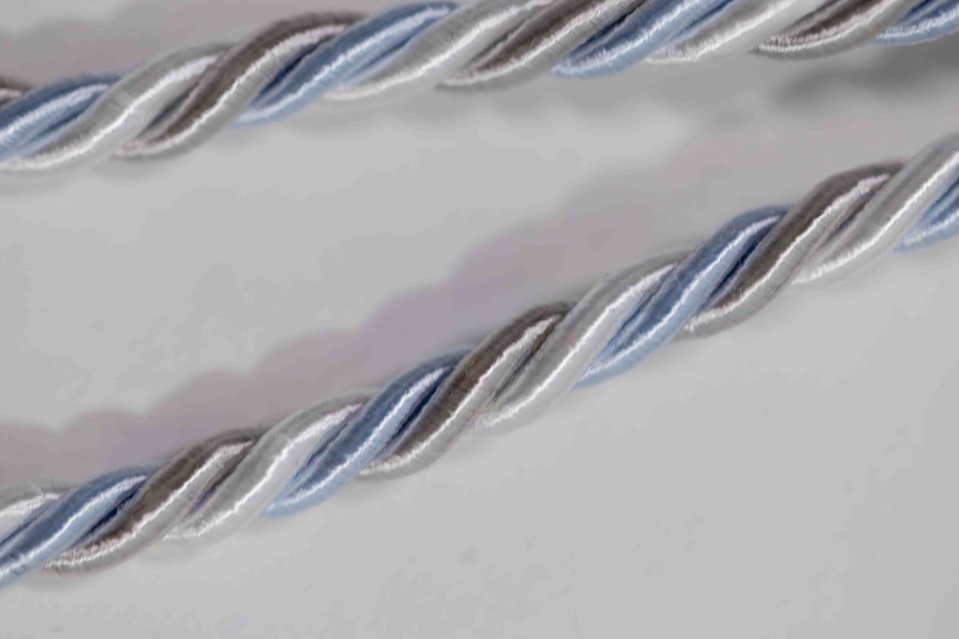 LIGHT BLUE, SILVER, WHITE GRADUATION CORD, HONOR CORD