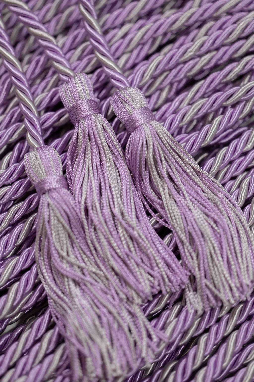 Lilac, Lilac, Silver Graduation cord, Honor Cord