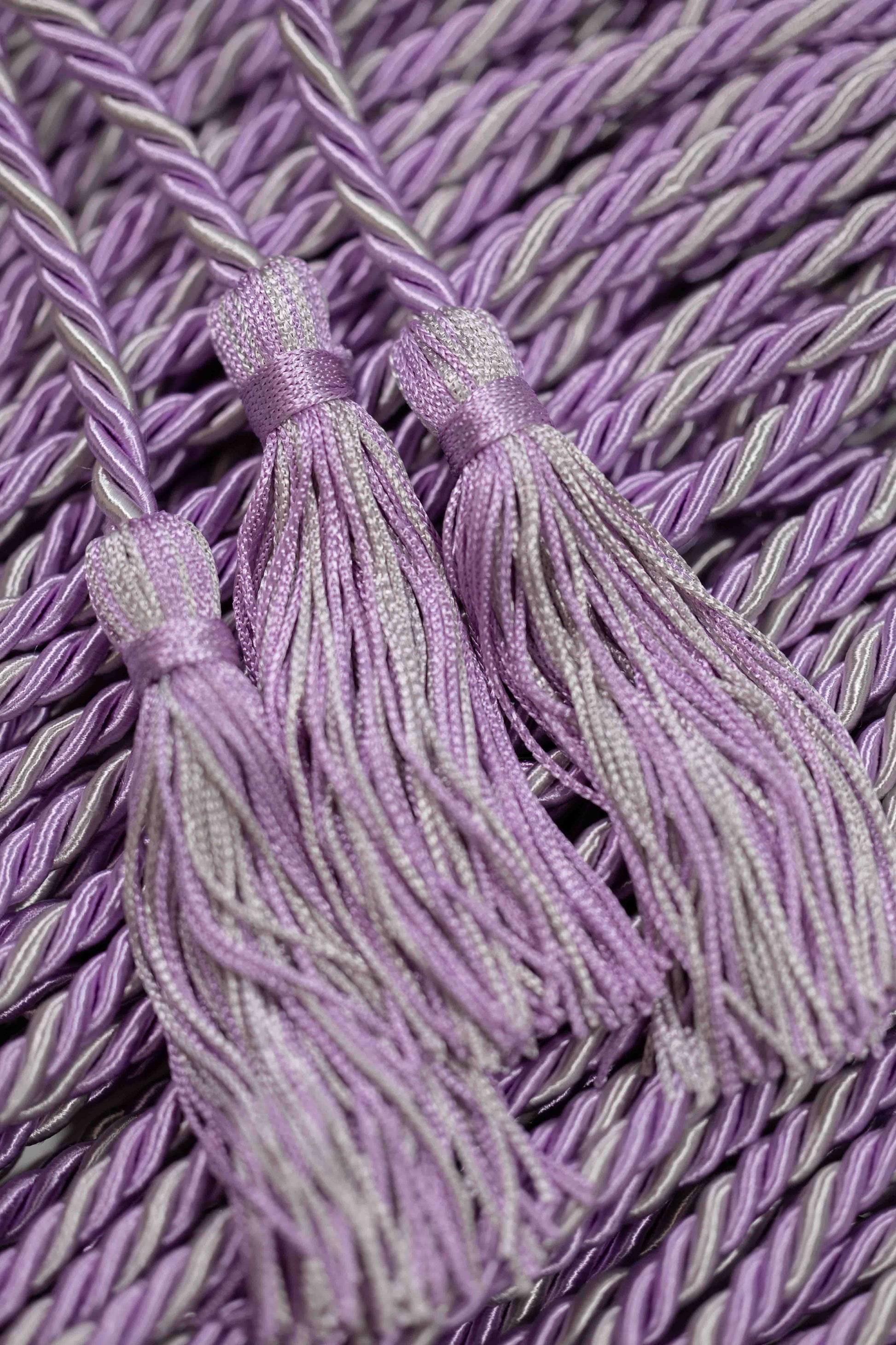 Lilac, Lilac, Silver Graduation cord, Honor Cord