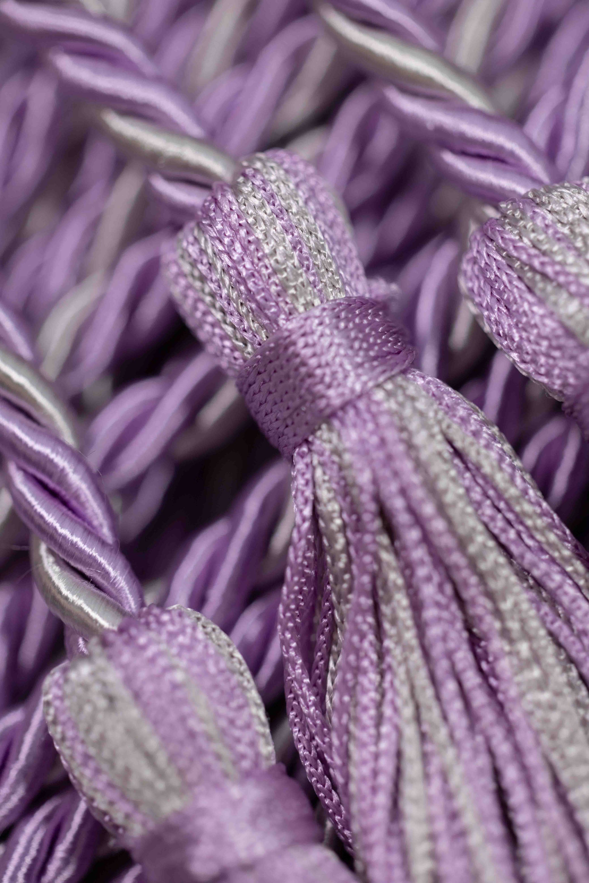 Lilac, Lilac, Silver Graduation cord, Honor Cord