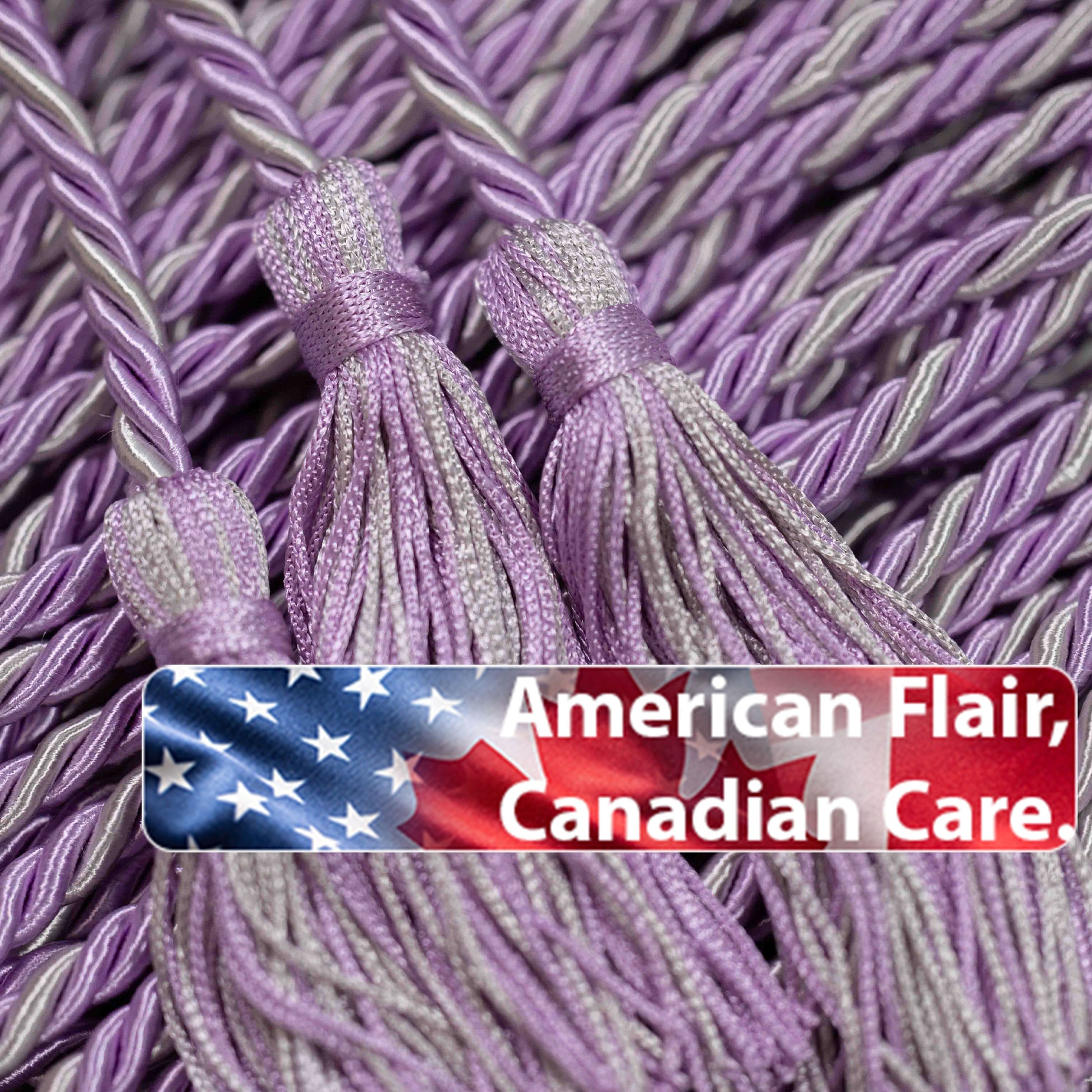 Lilac, Lilac, Silver Graduation cord, Honor Cord