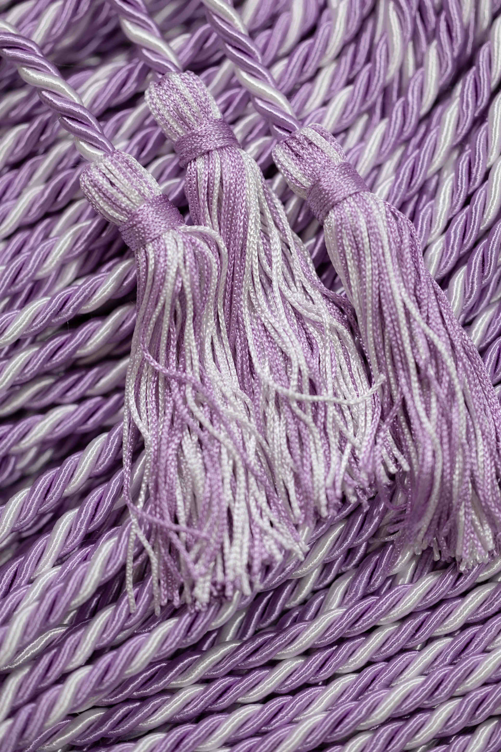 LILAC, LILAC, WHITE GRADUATION CORD, HONOR CORD
