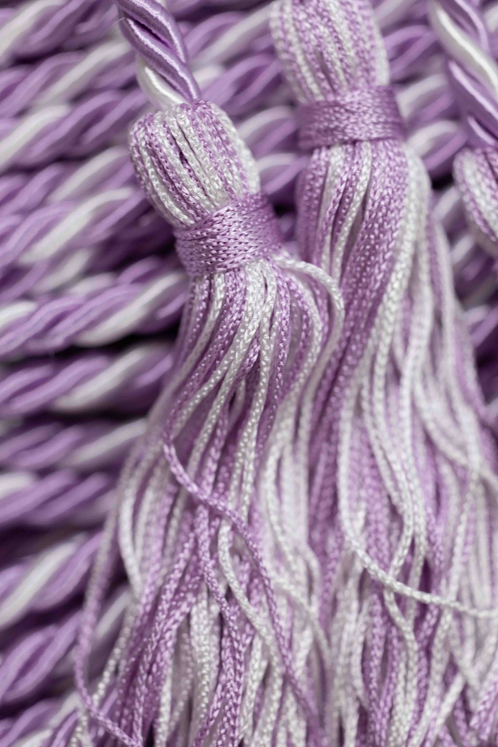 LILAC, LILAC, WHITE GRADUATION CORD, HONOR CORD