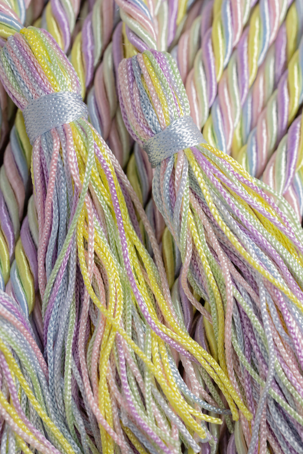 Easter Lilac, Lemon, Light Blue, Pink, Mint Graduation cord, Honor Cord