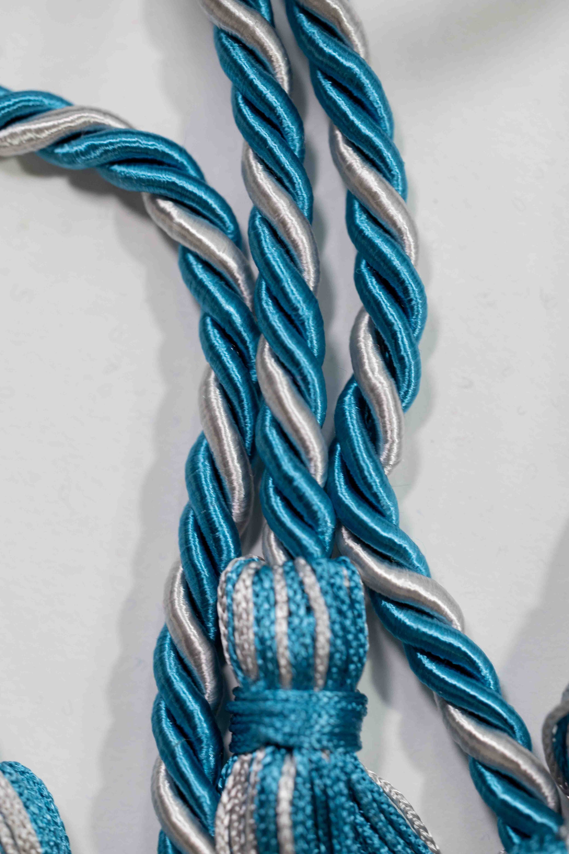 MING BLUE, MING BLUE, SILVER GRADUATION CORD, HONOR CORD