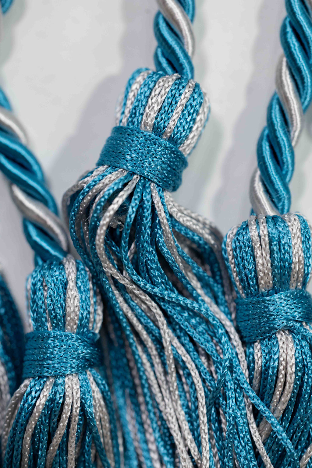 MING BLUE, MING BLUE, SILVER GRADUATION CORD, HONOR CORD