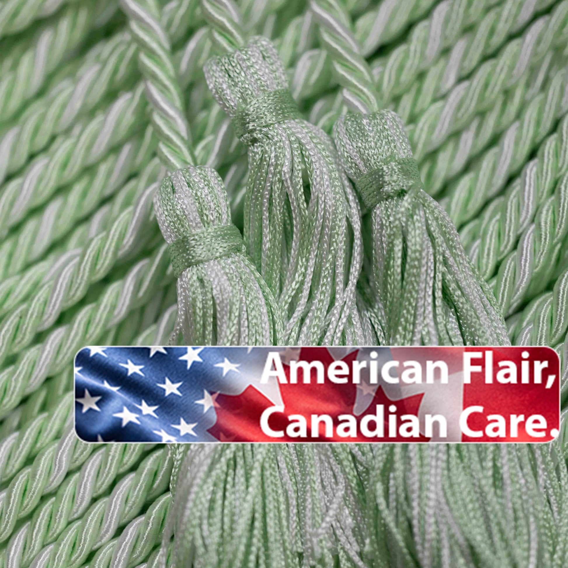 MINT, MINT,  WHITE GRADUATION CORD, HONOR CORD