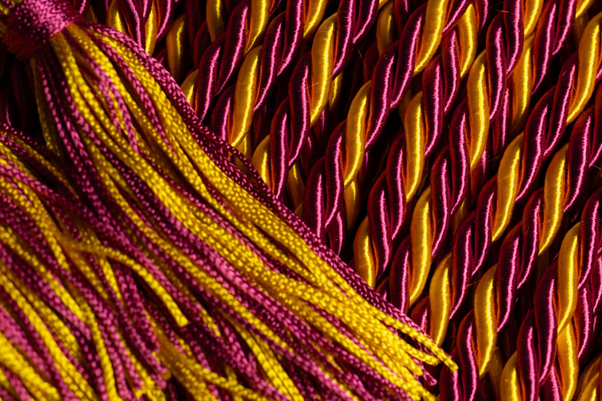 Maroon, Maroon, Gold Graduation cord, Honor Cord